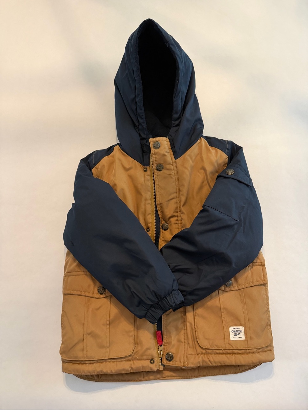 OshKosh B'gosh Navy and Tan Kids Jacket